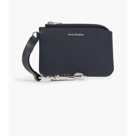 Acne Studios Leather wallet with keyring - Picture 1 of 2